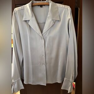 Beautiful Like-new 100% Silk LS Blouse Sz 14